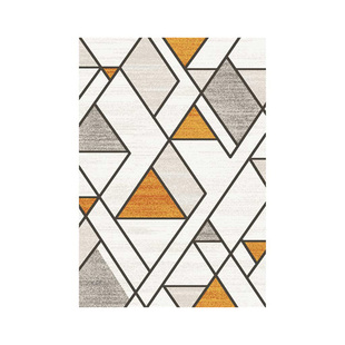 北欧立体几何图形抽象客厅地毯轻奢茶几垫卧室床边毯酒店网红推荐