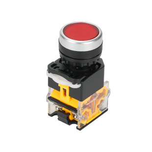 电源自复位点动启动停止按钮开关LA38-11控制箱配电柜自锁开关22m