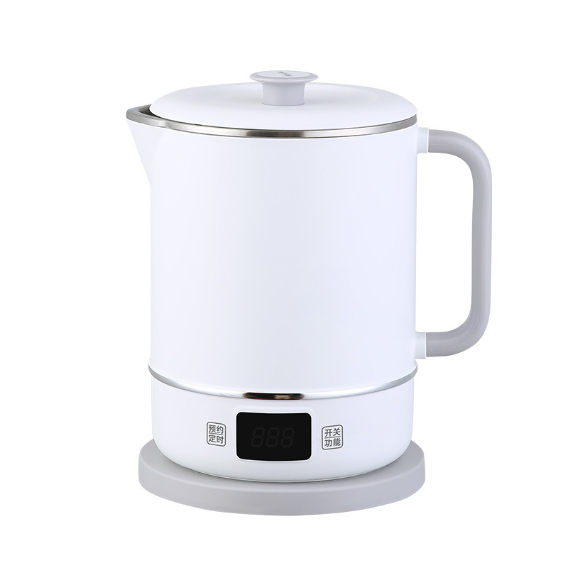 宽电压100V-240V通用便携式电煮锅烧水壶旅行养生壶煮粥煲汤1.2L