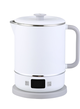 宽电压100V-240V通用便携式电煮锅烧水壶旅行养生壶煮粥煲汤1.2L