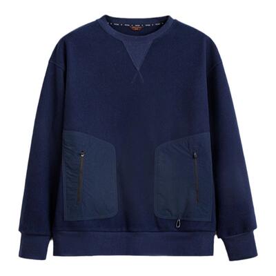 马登工装美式复古重磅毛呢卫衣