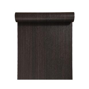 加厚黑色胡桃木纹贴纸翻新家具桌子桌面贴膜自粘仿木木门木板贴皮