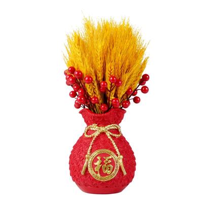 招财寓意摆件天然风干黄金大麦穗干花束新居客厅乔迁开业装饰摆件