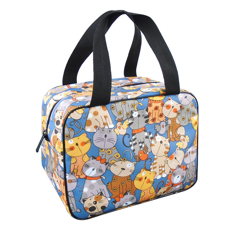 饭盒包时尚手提包学生大号便当浴兜包女日式可爱大容量洗澡洗漱包