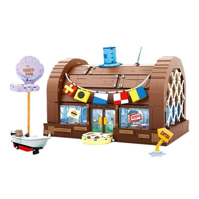 AREAX砖区蟹堡王餐厅中国积木