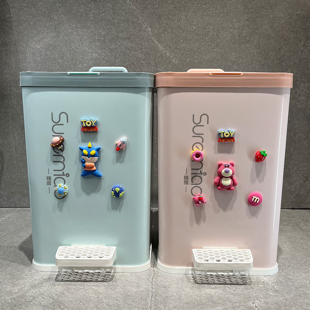 可爱脚踏式垃圾桶大容量卫生间厕所厨房卧室客厅家用带盖脚踩纸篓