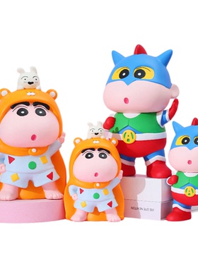 卡通天使超人披风小新存钱罐摆件