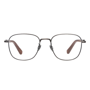 木九十MUJOSH时尚新品近视眼镜框金属木腿度数可配男女MJ12FM1118