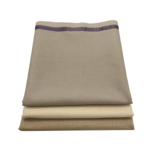 春秋正规西装毛料面料斜纹精纺毛涤西服裤包裙马甲制服含羊毛布料