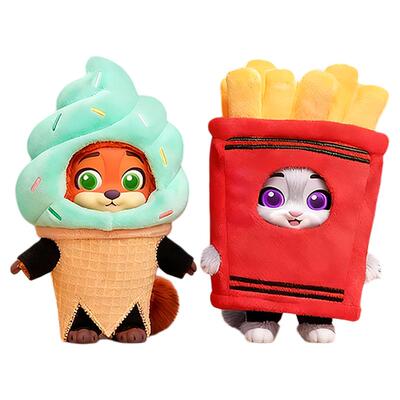 TOPTOY迪士尼疯狂动物城伪装者毛绒盲盒挂件朱迪尼克玩偶礼物女生