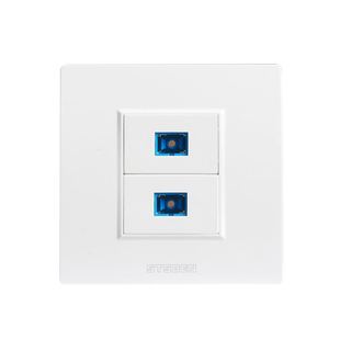 86型暗装移动电信入户光纤面板二位双口LC光纤面板两位SC光纤插座