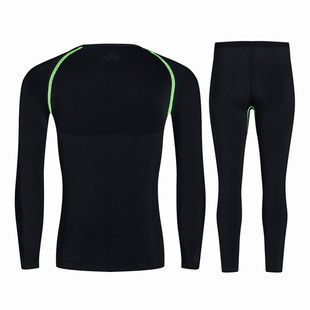 外贸出口男女童速干内衣裤运动训练服紧身衣冬季滑雪套装压缩保暖