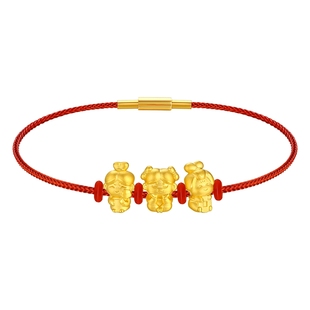 【百亿补贴】TSL谢瑞麟唐朝黄金仕女足金转运珠串珠不配绳XP054