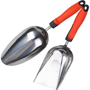 不锈钢小铲子园艺铁锹种花工具种菜专用挖松土神器料铲土铲粮铲肥