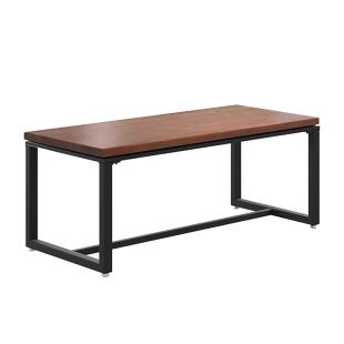 铁艺实木餐桌饭店桌长方形餐饮商用桌子餐厅饭桌奶茶店餐桌椅组合