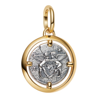[新年礼物]Pandora潘多拉守护系列日月勋章吊饰金银寓意马年古币