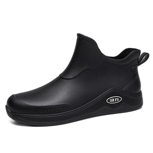 回力雨鞋男士厨房工作防滑防水套鞋外卖骑手专用轻便舒适短筒雨靴