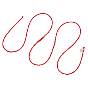 普陀山2026马年本命年红腰带属马女腰链红绳手工编织红绳红色腰绳