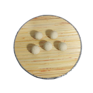 高粱杆盖帘饺子帘家用厨房天然双层厨房放馒头包子圆形托盘篦子垫