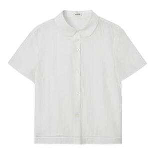 J1M5买手店 现货COTEMP 26早秋 卡里亚娃娃领短袖BOX衬衫 设计师
