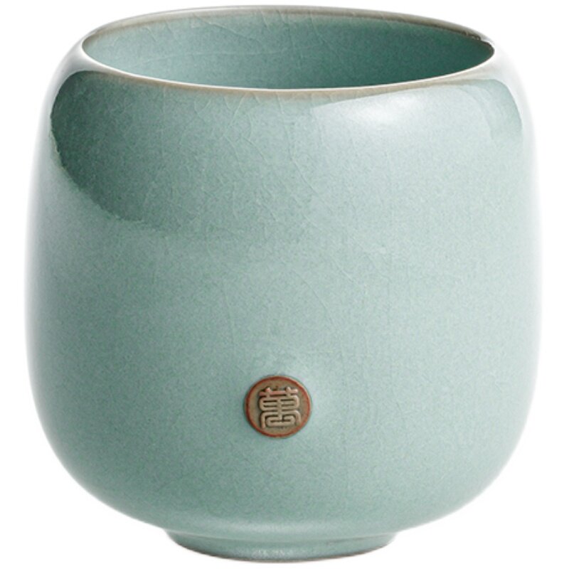 万仟堂汝窑茶杯高端主人杯