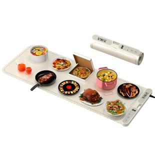 记心宝家用暖菜板2025新款方型100cm硅胶可折叠热菜多功能保温板