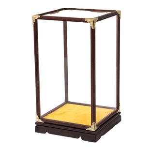 红木玻璃罩佛像观音菩萨古董文玩花瓶工艺品摆件防尘罩展示盒定制