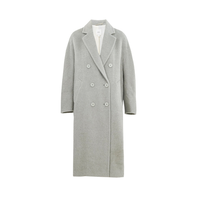 HONRN/红人中长款羊驼毛羊毛大衣