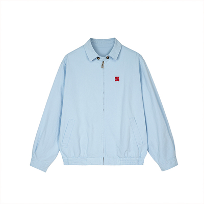 King Prince休闲百搭翻领衬衫夹克潮流秋季美式复古拉链情侣外套