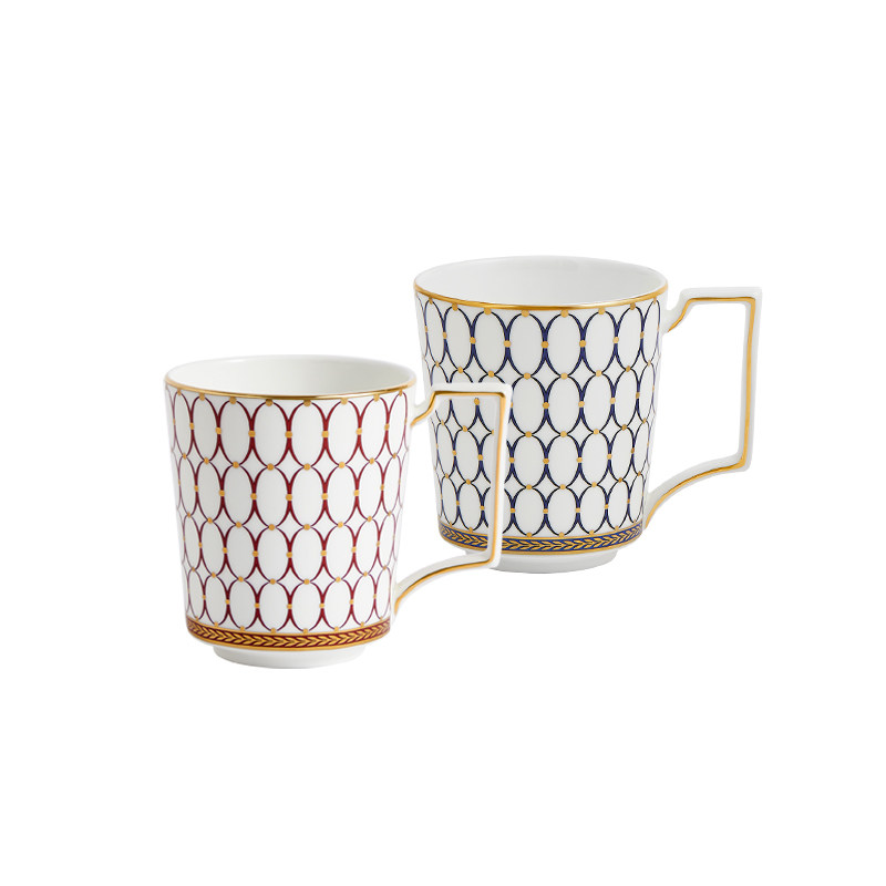 WEDGWOOD金粉年华骨瓷马克杯对杯