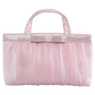 日本Raiponce粉色化妆包手提收纳大容量桶包便携多功能旅行包