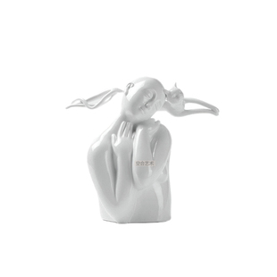 空合 现代轻奢仿真书人物摆件 茶几客厅接待区洽谈桌沙发软装饰品