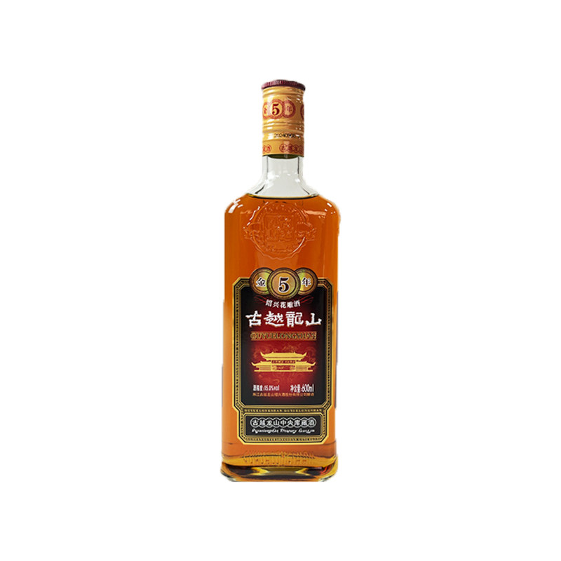 古越龙山金五年绍兴黄酒500ml
