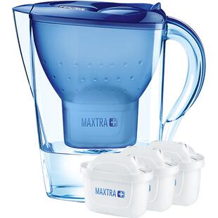 德国BRITA碧然德Marllea海洋蓝家用滤水壶3.5L1壶3芯三代滤芯