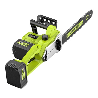 芝浦充电式电锯家用小型手持大容量锂电伐木锯户外电动锯树柴神器