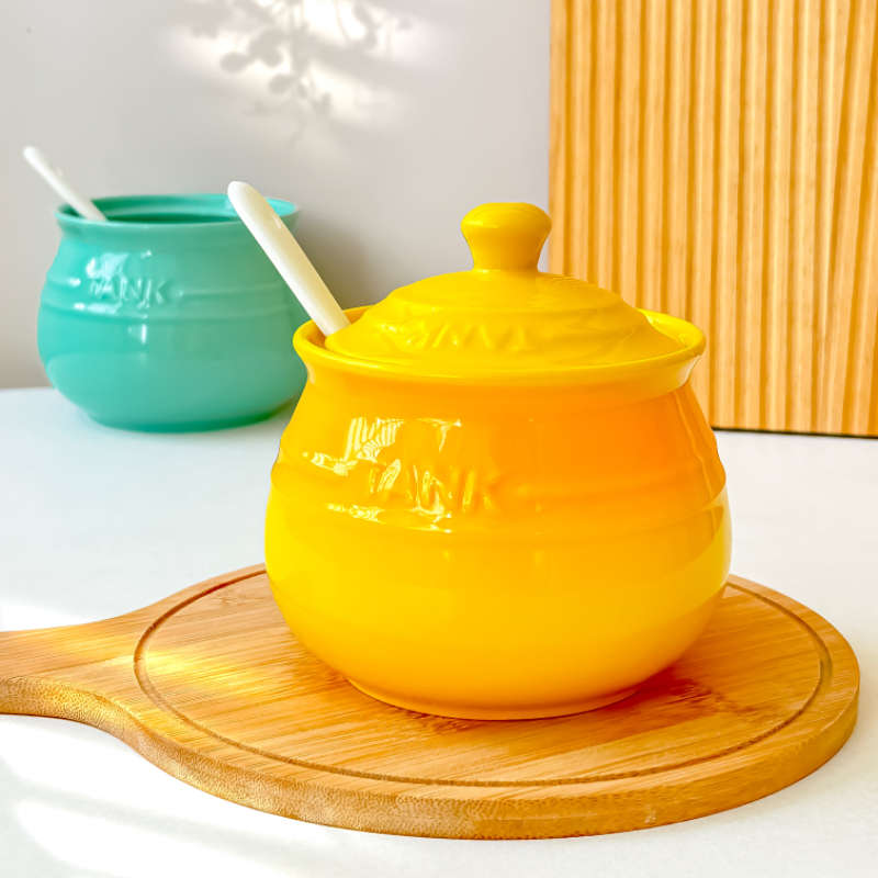 厨房猪油罐荤油罐储油罐子家用油泼辣子辣椒油罐食品级耐高温陶瓷