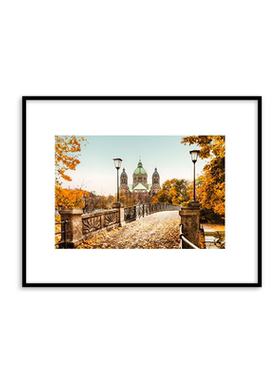 YELLOW KORNER法国原装进口《Munich autumn》书房复古艺术装饰画