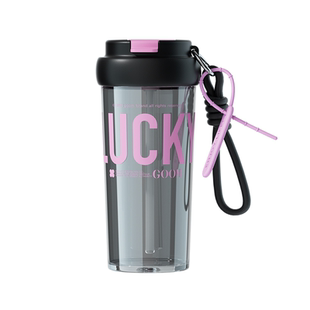 GOOM水杯2026新款女生高颜值吸管杯大容量夏日外出便携塑料水壶子