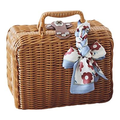 生日礼物盒空盒子包装盒高级伴娘结婚伴手礼盒伴郎藤编中秋礼品盒