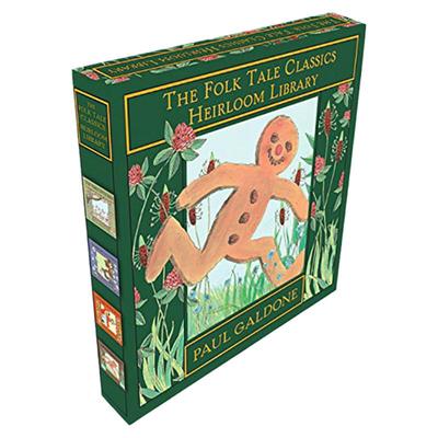 经典童话故事4册盒装 精装 英文原版书 The Folk Tale Classics Heirloom Library儿童故事 978054785276 纯全英文正版英语书籍