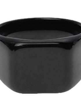 LUXTA黑色戒指嘻哈高品质