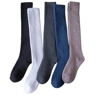 超厚袜子男长袜秋冬季男士中筒棉袜加厚加绒毛巾高长筒小腿袜冬天