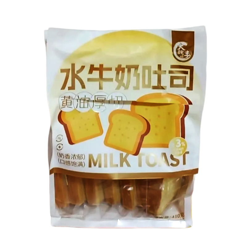 大纯丰水牛奶吐司面包北海道黄油味厚切早餐休闲下午茶点心独立包
