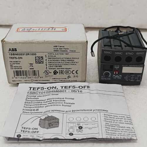 NEW  ABB TEF5-ON Frontal Electronic Timer Module 1SBN020312R