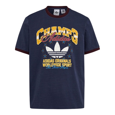 Adidas阿迪达斯三叶草男装2026夏季新款RINGER TEE运动T恤LE7356