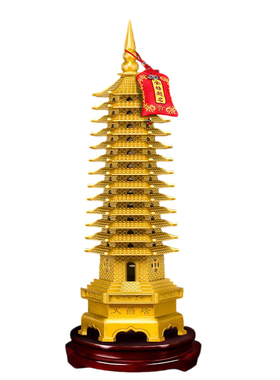 文昌塔纯铜13层的九层金榜题名