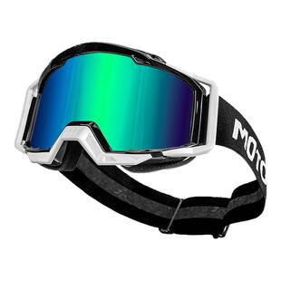 摩多狼摩托车风镜复古机车眼镜头盔挡风防雾镀彩透明近视护目镜