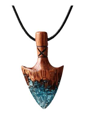 乌克兰代购树脂吊坠箭头中性项链