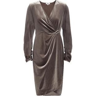 【ONLY奥莱】气质显瘦丝绒A字收腰短款连衣裙女