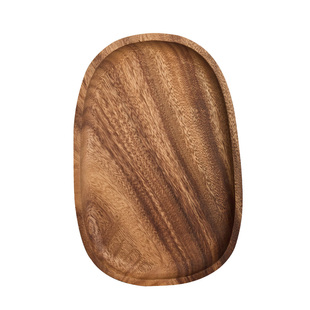 实木椭圆托盘整木整板相思木手工制作收纳盘餐用托盘家用天然木质